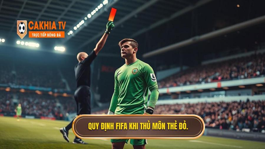 Luật FIFA quy định thế nào khi thủ môn nhận thẻ đỏ?