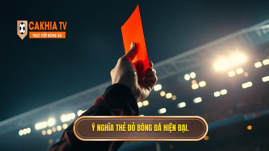 Bản chất của thẻ đỏ trong bóng đá hiện đại