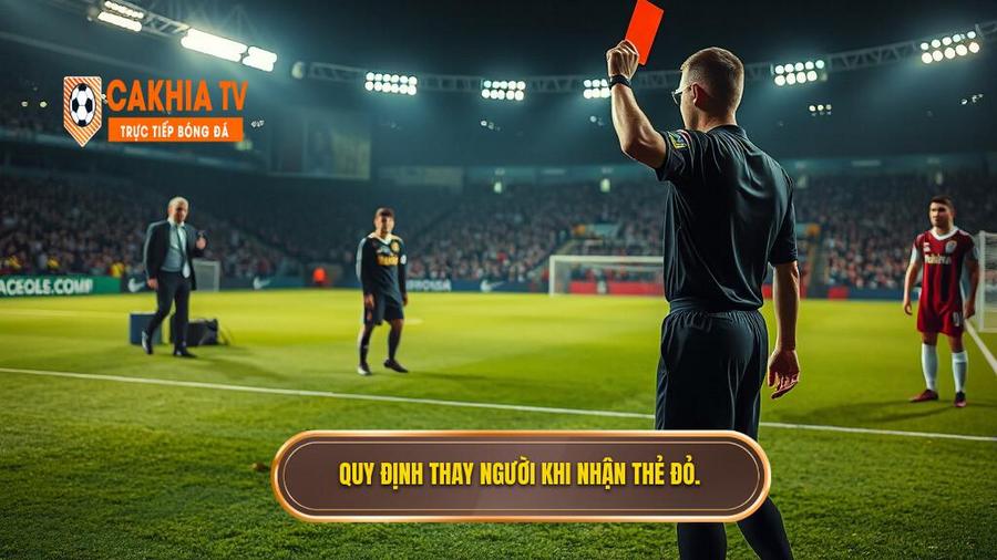 Giải đáp thắc mắc: Thẻ đỏ có được thay người không?