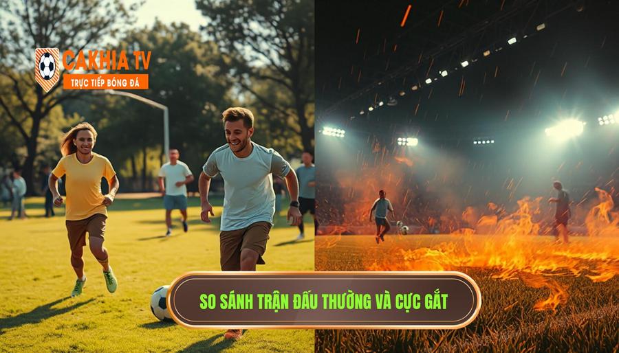 Bảng so sánh: Trận đấu thông thường vs Trận đấu “Cực gắt”